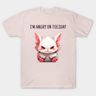 Angry tuesday rabbit T-Shirt